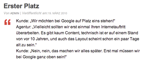 Erster Platz