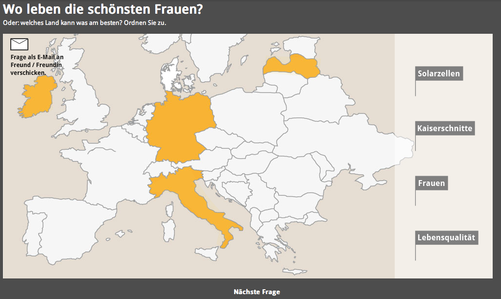 Wo leben die schönsten frauen