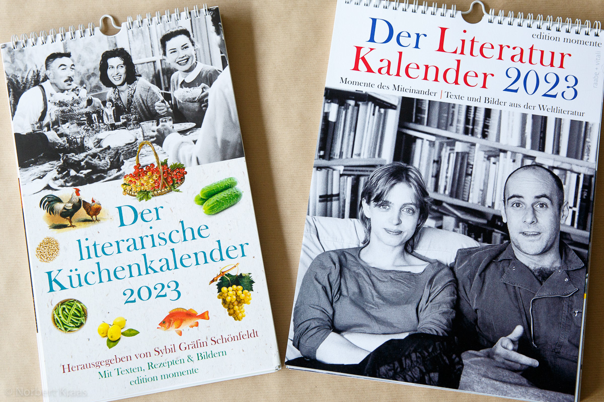 momente Literaturkalender 2023 | Literarischer Küchenkalender