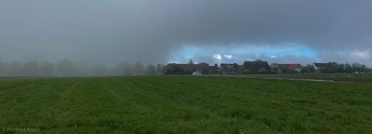 Frühlingswolken und Frühlingsgräser in Waldhausen