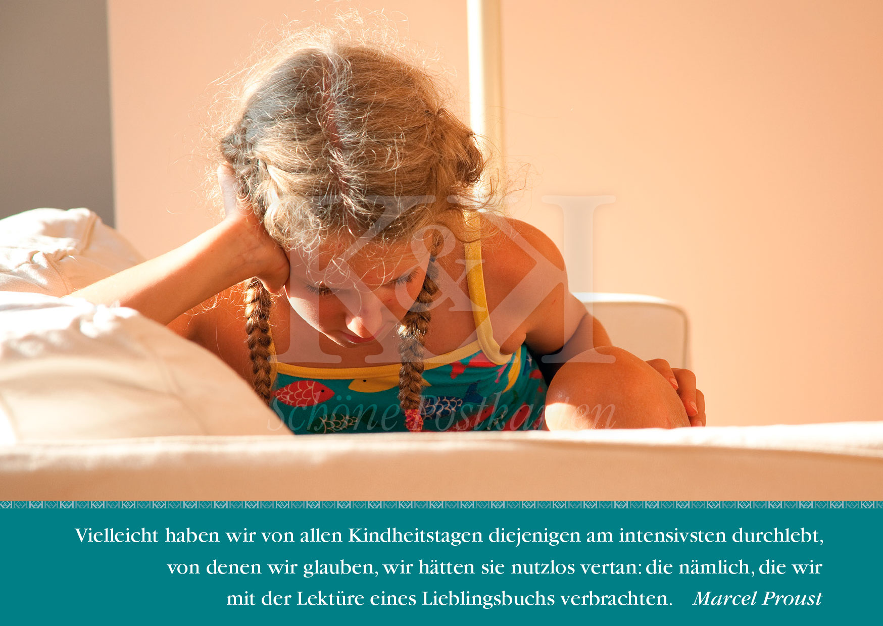Marcel Proust zum Thema Lieblingsbuch aus Kindheitstagen | Schöne Postkarte Nr. 74 | www.schoenepostkarten.de Marcel Proust zum Thema Lieblingsbuch aus Kindheitstagen | Schöne Postkarte Nr. 74 | www.schoenepostkarten.de