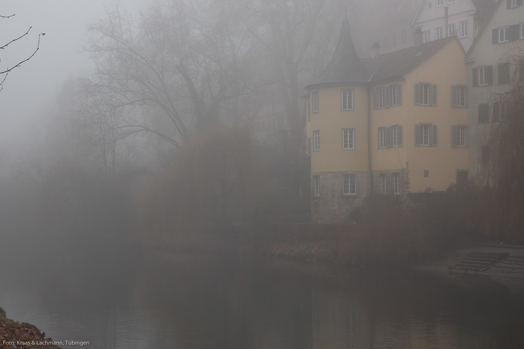 Hölderlinturm in Tübingen am Neckar, wo Hölderin von 1807 bis 1843 lebte.